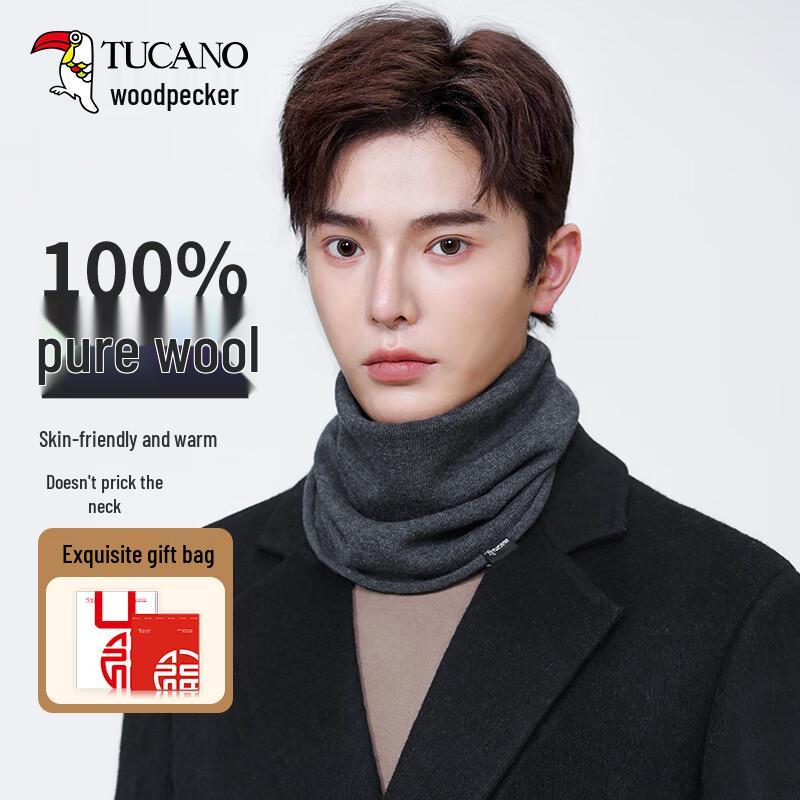 TUCANO Men's Pure Wool Winter Neck Warmer