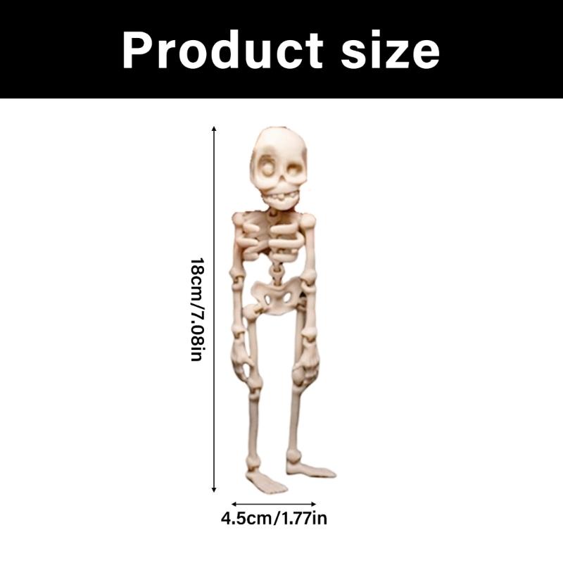 Bewegliche Magnetische Skelettfigur Für Kühlschrank Auto Büro Flexible Gelenke Detailliert Halloween Party Dekoration Zubehör