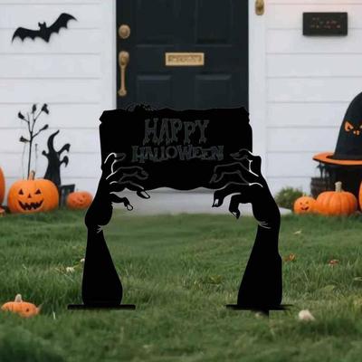 Halloween Garden Stake Decoration Easy Installation Props Gothic Yard Sign Ornament for Party