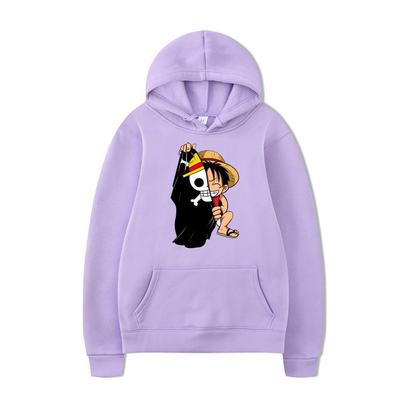 One Piece Luffy Printed Hoodie Men's and Women's Hooded Sweater