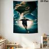 Kylian Mbappé Vibes  Wall Hanging Printed Fabric Blanket Decorative Tapestries for Bedroom Living Room Home Decor