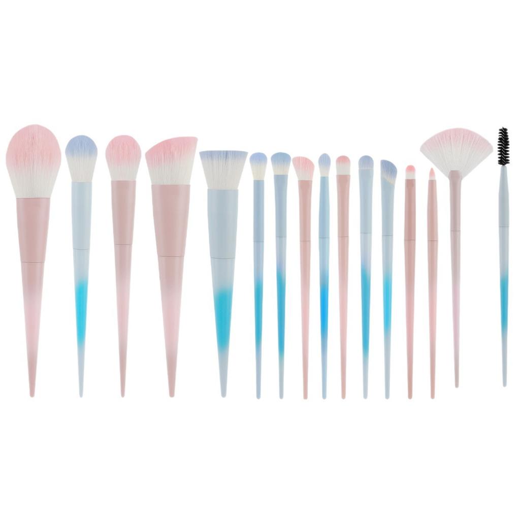 16 Color Makeup Brush Set Portable and Cute Loose Powder Brush Eyeshadow Brush Multifunctional Soft Beauty Tool