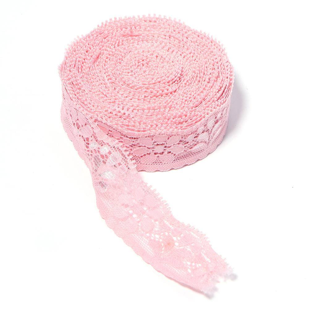 10Yards/Roll 2cm Lace Ribbon Hollow Out Lace Trim Ribbon For DIY Christmas Wedding Party Garment Sewing Gifts Wrapping Decor