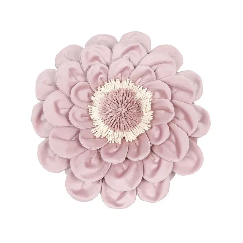 

Embroidery Throw Pillow Covers, Corduroy Three-dimensional Flower Pillow Cases for Couch Sofa Bedroom Living Room 45x45cm 45x45cm