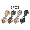 5x Umhangspangen Verschluss Dekorativ Traditionell Spangenverschluss Knöpfe Wirbelblumen Clip für Outfit Kleid Kostüme Hanfu Jacke