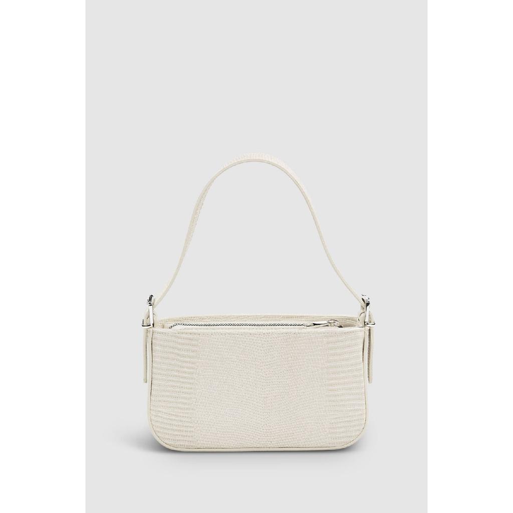 Women's Neon Green Buckle Adjustable Strap Baguette Bag 208