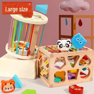 Children's Wooden Rainbow Shape Matching Toy for Early Education and Color Cognition