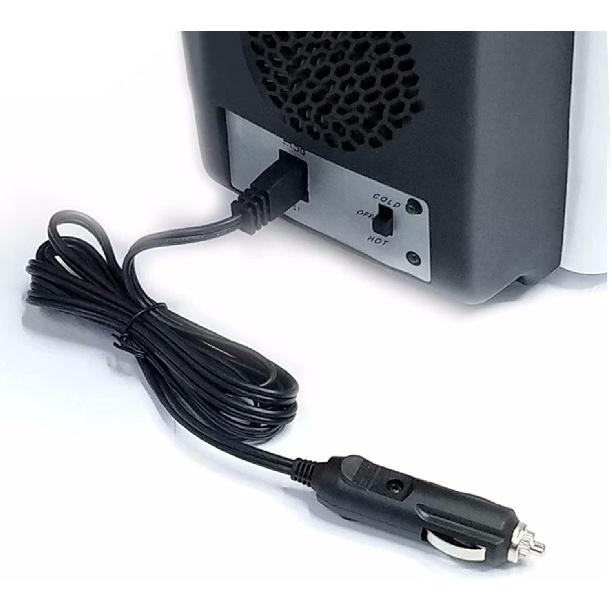 12V Car Cooler Plug Power Cable,Mini Fridge Cool Replacement Power Extension Cable,Car Cooler 2 Pin Lead Wire Plug (1.8M)