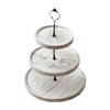 Creative European Double Layer Wooden Dessert Stand: Forest Style Cake and Treat Display Tray