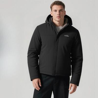 Winter Men's Cotton-padded Removable Hooded Casual New Jacket