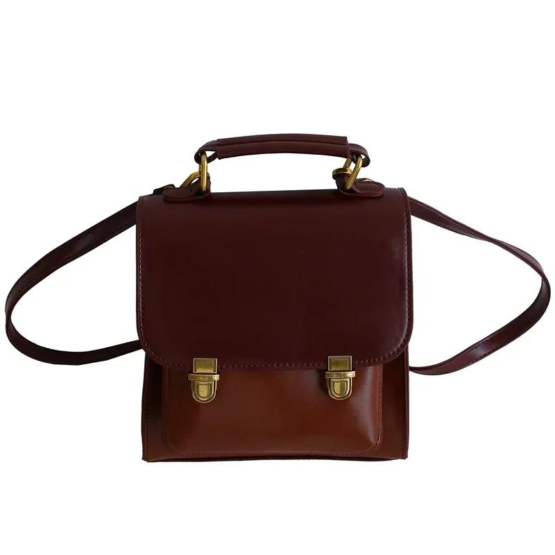 Retro crossbody bag new Korean creative buckle adjustable shoulder strap shoulder bag