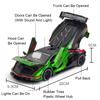 1:24 Scale Revuelto SCV12 Toy Car Model Alloy Diecast Doors Opened Sound Light Pull Back Racing Cars Models Home Decoration