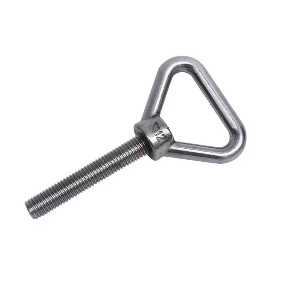 Perno de Ojo Triangular de Acero Inoxidable 304: Tornillo de Anilla de Elevación M8/M10 Resistente al Óxido Para Elevación de Carga Pesada Perno Portador de Carga Soldado