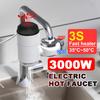 Electric Hot Faucet Water Heater Kitchen Cold Heating Faucet Tankless Digital Instantaneou Water Tap with Adapter