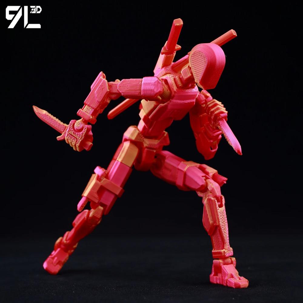 (Assembly Completed) T13 Action Figure Set,Dummy 13 Robot Action Figure, Lucky 13 Collectible Action Figure Articulated