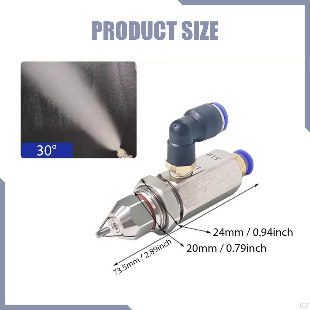 Stainless Steel Atomization Nozzle Air Atomizer Spray Compact Dry Fog Mist Atomizing for