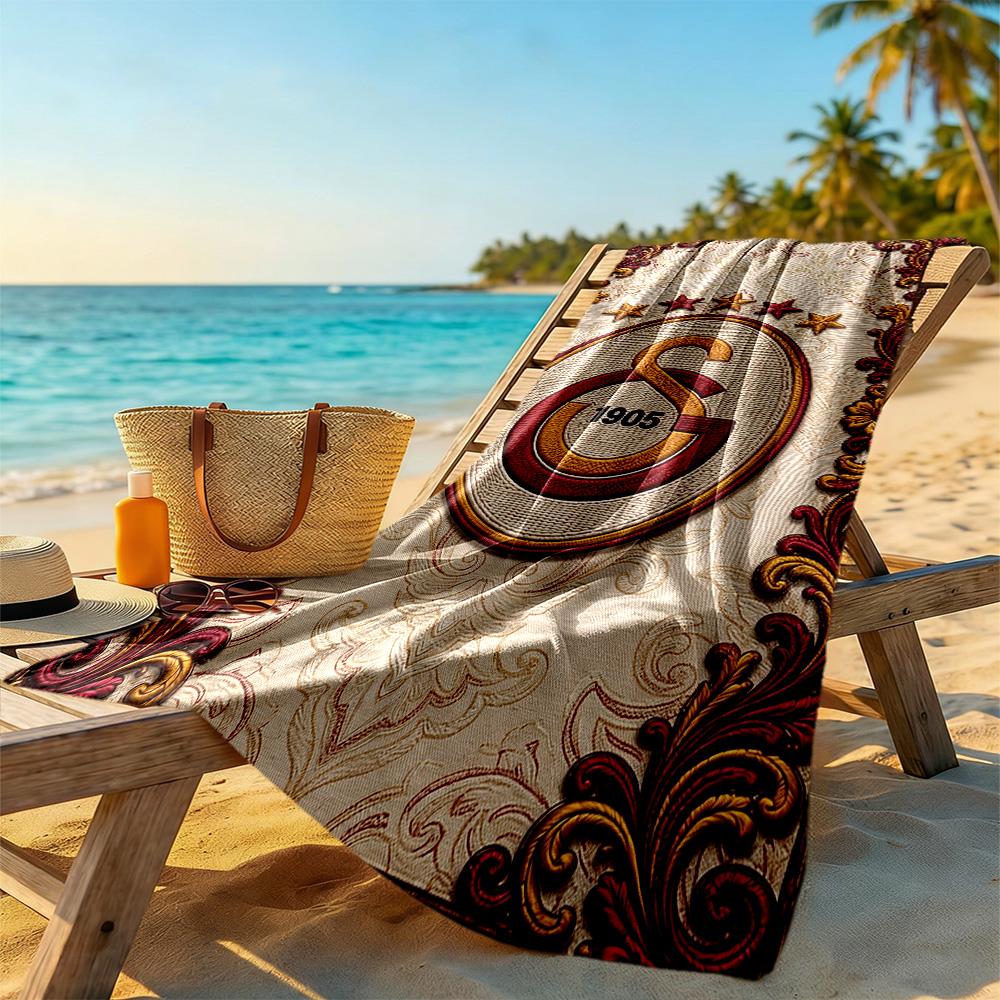 Galatasaray Beach Towel Super Soft & Absorbent Comfortable Lightweight Portable for Swimming,Beach,Camping, Travel, Beach Accessories,Gym