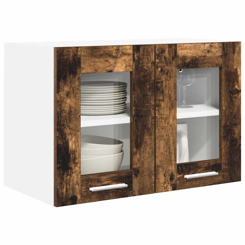 Wall Mounted Cabinet Smoked Oak Finish 60 x 31 x 40 cm Engineered Wood