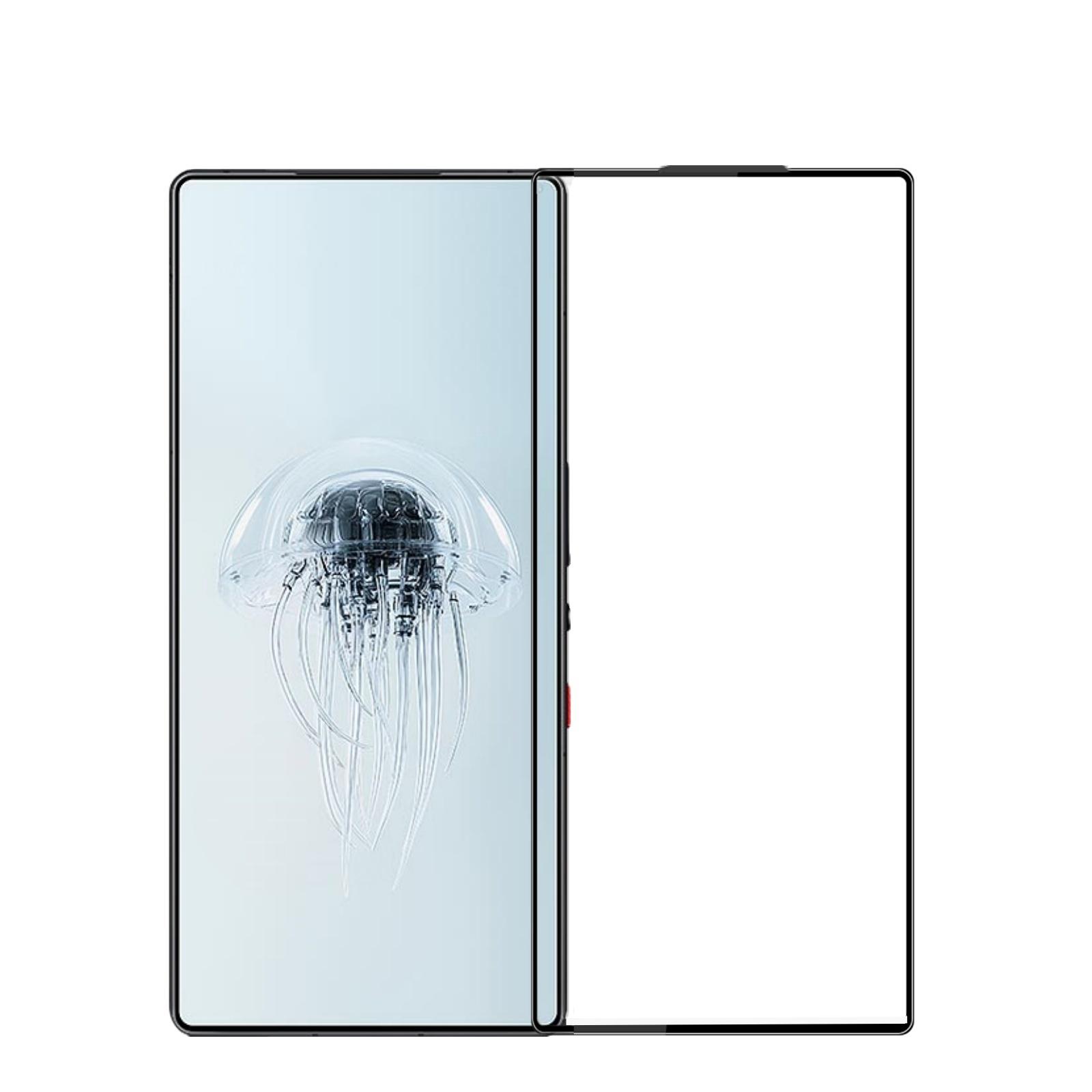 

Для ZTE nubia Red Magic 10 Pro 5G Плівка із загартованого скла PINWUYO Вибухозахисна 9H 3D Повний захист екрану Black