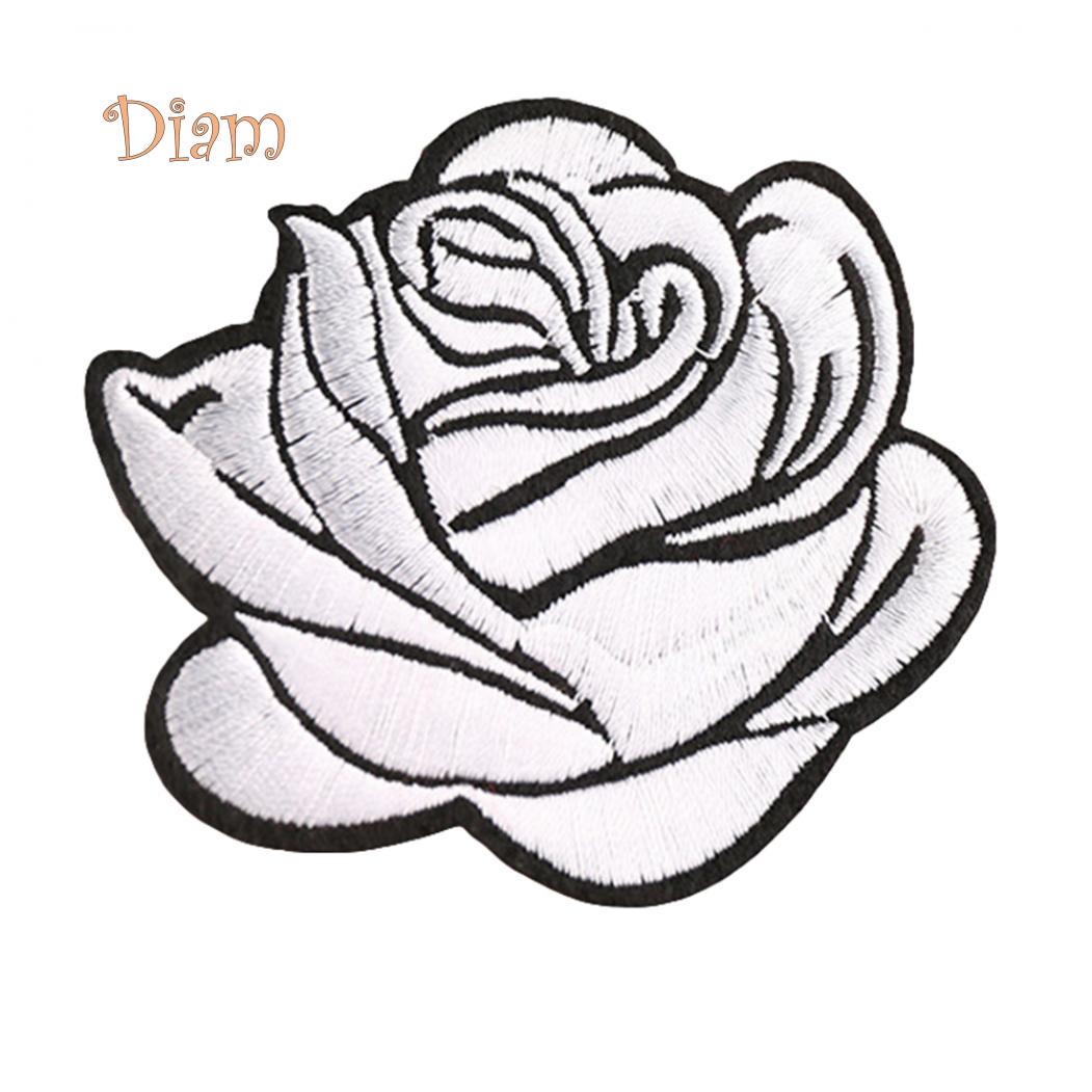 

Lachepper значок в виде розы, железная нашивка, украшение, цветок, сумка, шляпа, аппликация, аксессуары для одежды, аксессуары белый