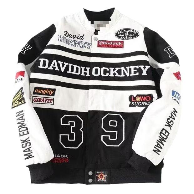Motorrad Racing Jacke Langarm Bomber Frühling Herbst Hip Hop High Street Bomber Varsity