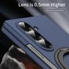 Business Skin Feel Matte 360 Rotating Magnetic Holder Case for Samsung Galaxy Z Fold 8 7 6 5 4 3 Glass Film Screen Protect Cover