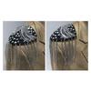 Metal Shoulder Embellishments Crystals Fringes Decorations For Evening Gowns And Handmade Craft