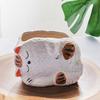 Cute Cat Planter, Cartoon Kitty Ceramic Plant Pot, Decorative Flowerpot with Drainage Hole for Succulents Cacti Small Plants Indoor Outdoor Decor