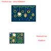 Christmas Wall Sticker Double Sided Glass Ball Hanging Decoration Removable for Door Window Cabinet Living Room Background