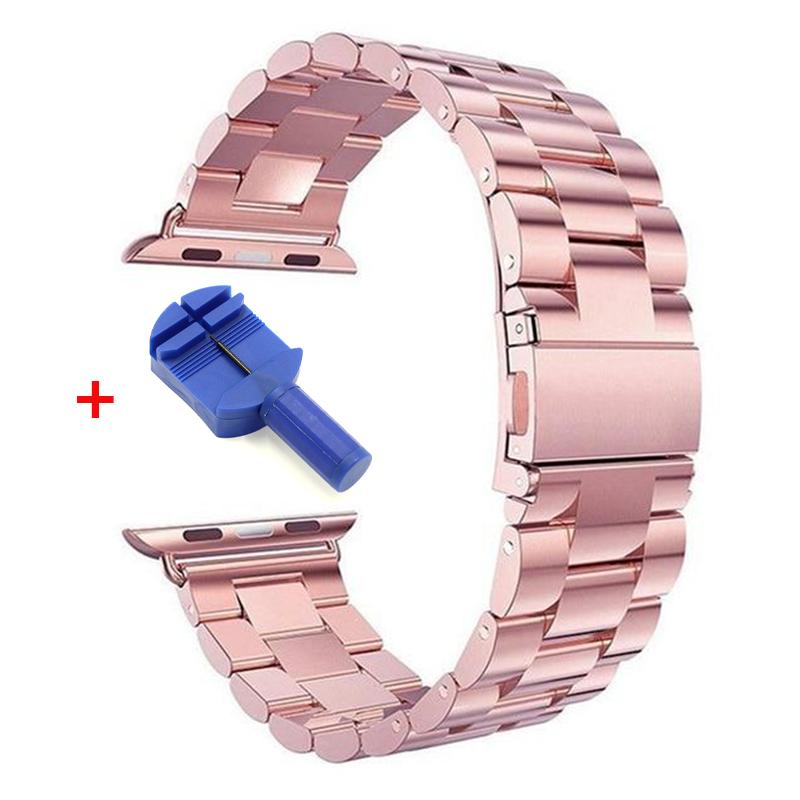 1Pc Stainless Steel Replaceable Wristband For Apple Watch Band 38/40/41/42/44/45/49/46MM For Apple Watch Strap Ultra 11 10 9 8 7 6 5 4 3 2 1 SE Band