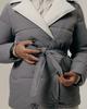 Jacket with Belt HAIZIYUAN 824 M Gray-milk