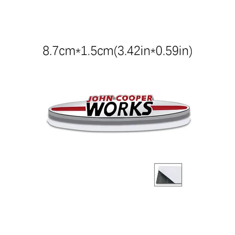 Pegatina de coche de letras originales JOHN COOPER WORKS para MINI JCW calcomanía decorativa tridimensional con logo para parrilla delantera de carrocería modificada