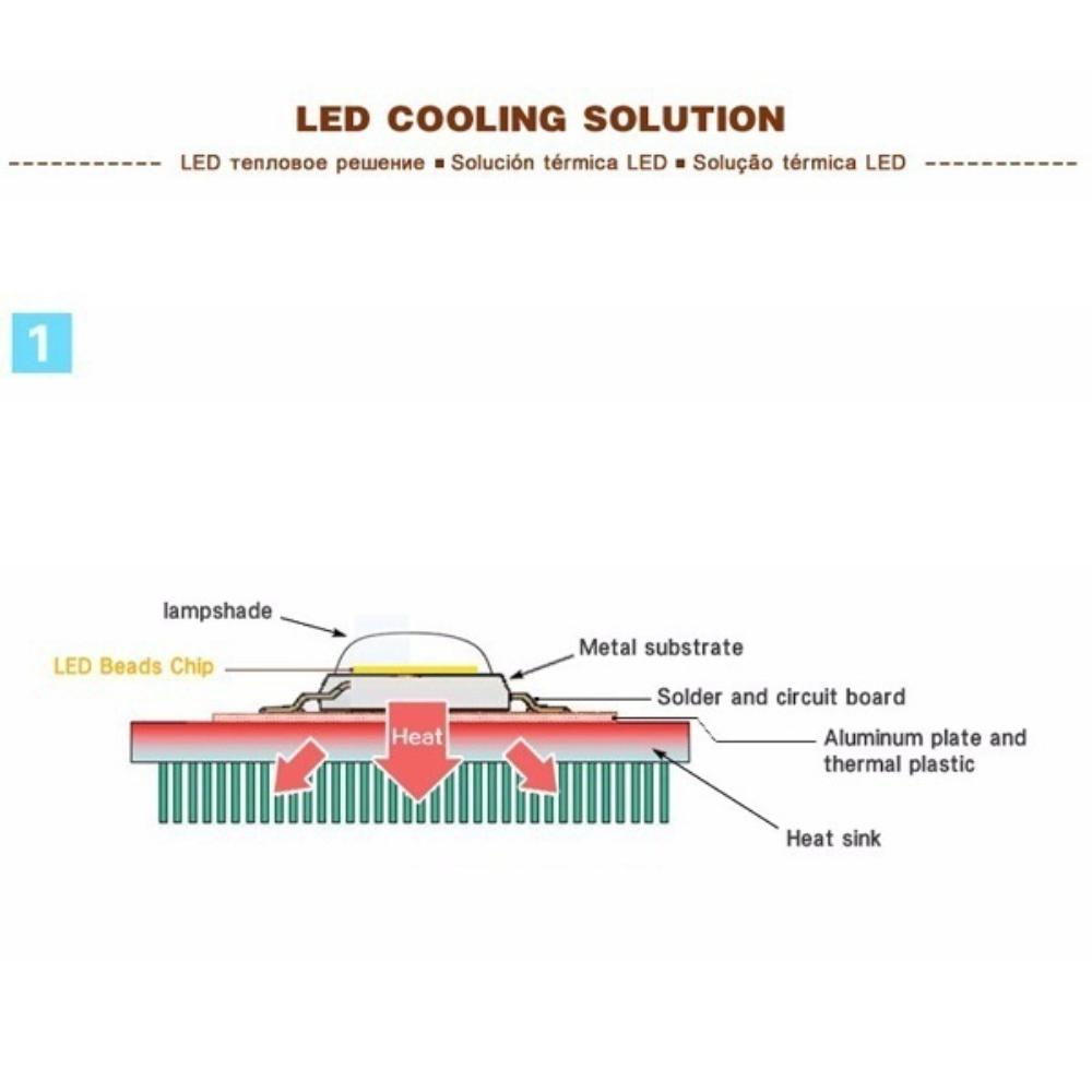 LED COB lamp Bead 20W 30W 50W AC 220V 240V IP65 Smart IC No Need Driver DIY Flood light Led Bulb Spotlight Outdoor Chip