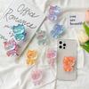 Cartoon Laser Colorful Kt Cat Mobile Phone Airbag Bracket Back Sticker Retractable Back Sticker Desktop Cat Support Frame