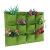Abbaubare hängende Wandpflanztasche Filz Wandmontierte Grow Bag Innenraumbegrünung
