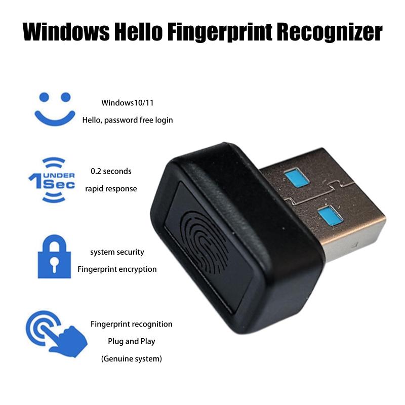 Modul Cititor Amprentă USB Mini Portabil Cheie de Securitate pentru Laptop PC Recunoaștere Amprentă Parolă Deblocare