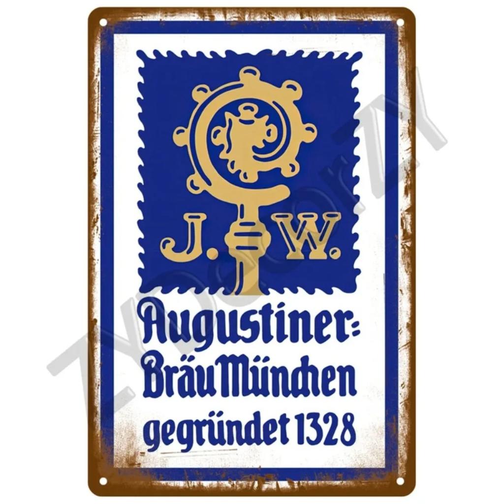Retro Beer Tin Sign | Vintage Wall Plaque | Club/Pub/Bar/Home Decor