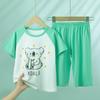 Children's Cotton Pajamas Summer Boys' Thin Short-sleeved Home Wear Girls' Casual Suit
