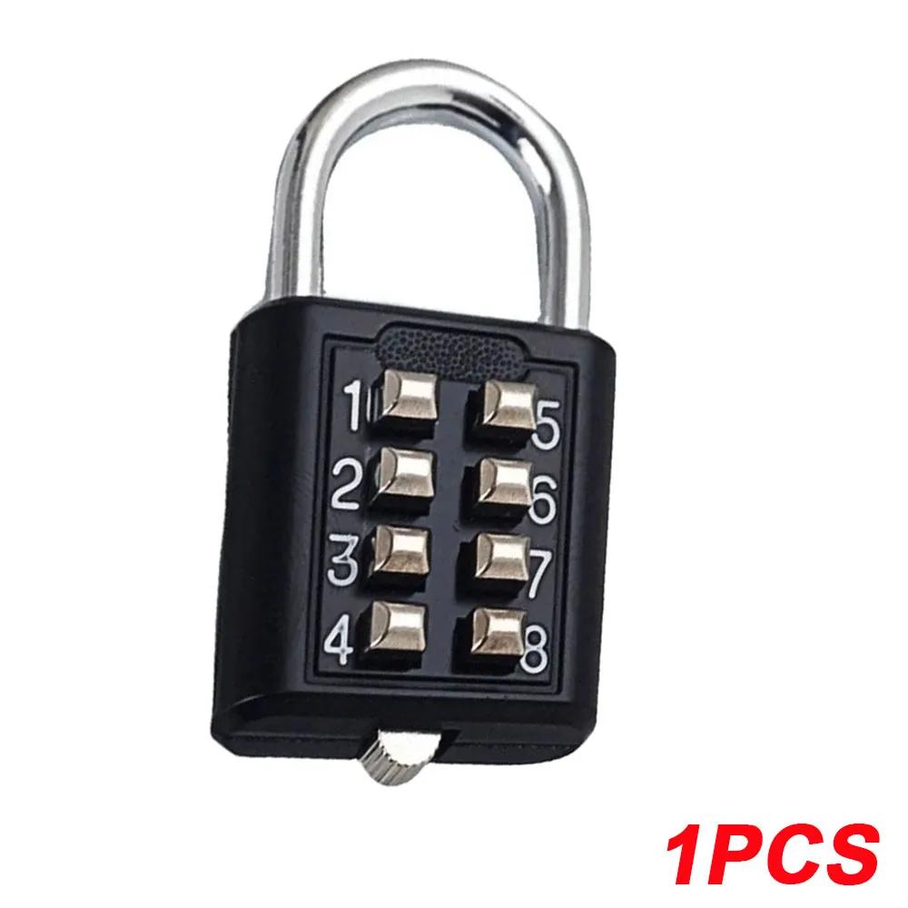 8 Digits Password Code Outdoor Combination Padlock Waterproof Zinc Alloy Suitcase Travel Luggage Anti-thieft Keyed Smart Lock