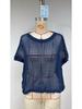 2025 Summer Women's Five-Sleeve Sexy Cutout Knit Beach Cover-Up Sweater