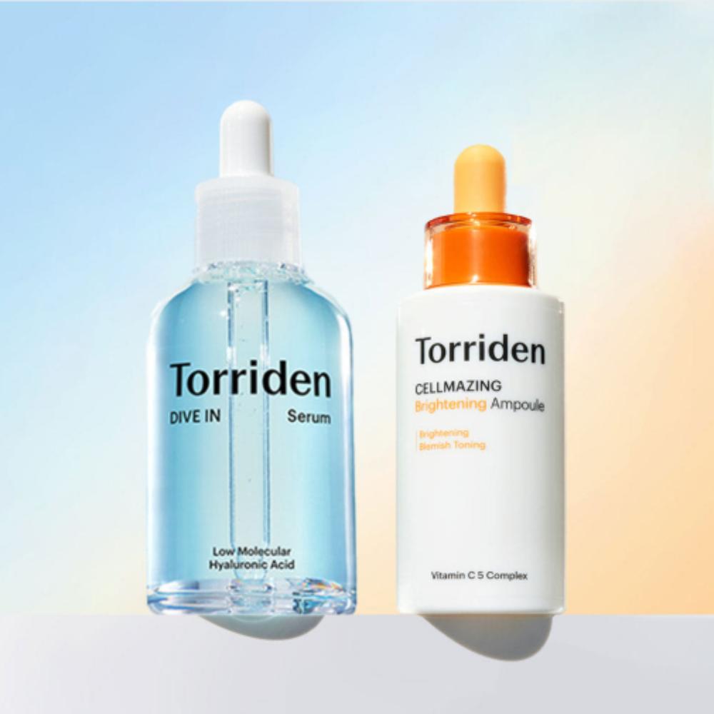 

Torriden Dive-In Serum 50ml & Cellmazing Vita C Ampoule 30ml – Hydration + Brightening Duo