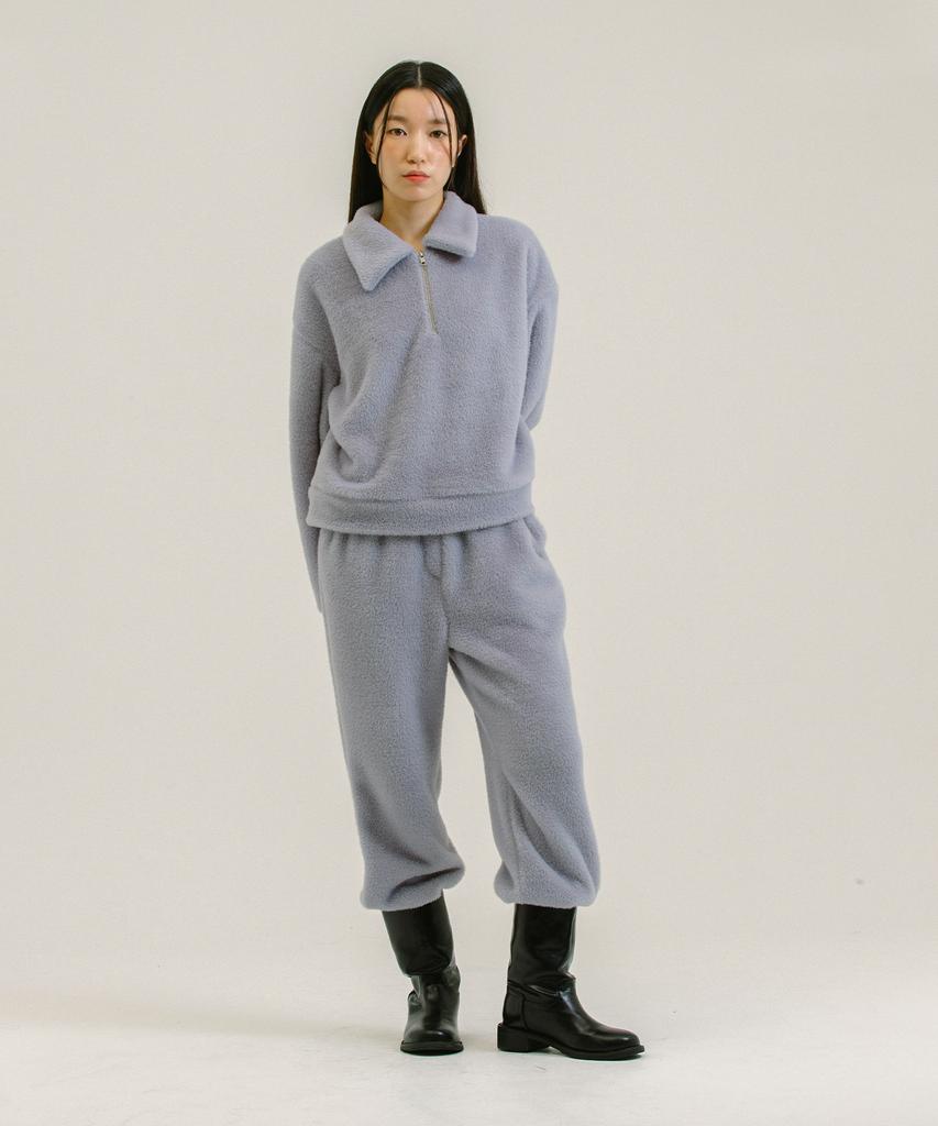 Nevel Everywear Fur Banding Pants_Light Blue