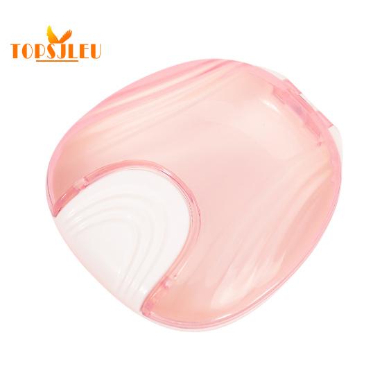 

Портативная прозрачная коробка для ортодонтических брекетов — легкий доступ, герметичный, без запаха, многоразовый футляр для путешествий розовый