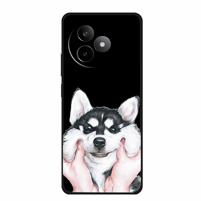 Phone Case For Xiaomi Redmi K80 Ultra Case Soft Black Silicone Cartoon Cat TPU Funda For Redmi K 80 Ultra Case Coque 6.83" Shell