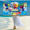 Custom Name Ultra-Soft Beach Towel with Numberblocks Theme,Ideal for Pool - Camping, Diving - Perfect Travel Essential, Vibrant Beach Towel.
