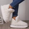 Fashion 2025 Winter Cotton Slippers Women Men Indoor Warm Shoes Soft Faux Fur Thick Sole Lovers Home Street Boots Girls Fluffy Footwear