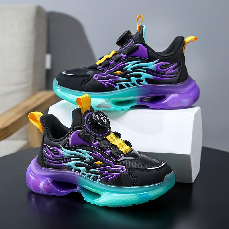 Детская спортивная обувь Новая весенне-осенняя Удобная кожаная Обувь для бега для мальчиков Повседневная обувь Баскетбольная обувь 29Inner Length18cm