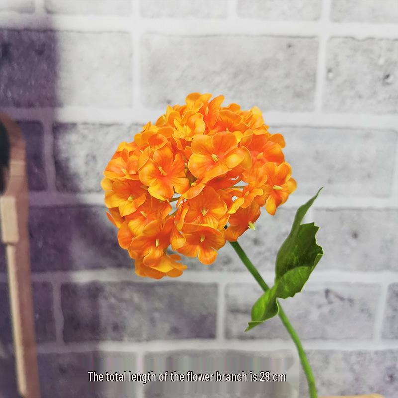 Realistic Hydrangea Single Head Fabric Flower for Dining Table Decor