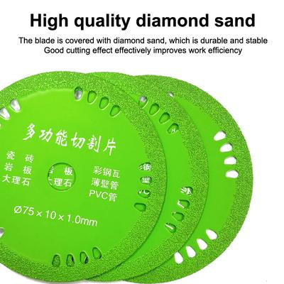 75Mm Glasschneidscheiben 3 Zoll 10Mm Diamant Marmor Sägeblätter Jade Weinflaschen Schleifen Schneiden Schleifscheiben Werkzeuge