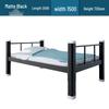 Double-Decker Iron Bunk Bed for Student or Employee Dormitories